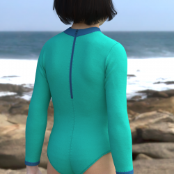 Girls onepiece rashguard