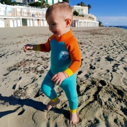 Baby wetsuit for full coverage