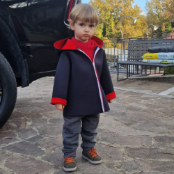 Create a unique look for your child with a customizable neoprene coat