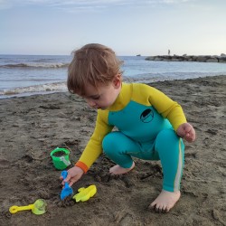 Custom-made surf wetsuit for kids